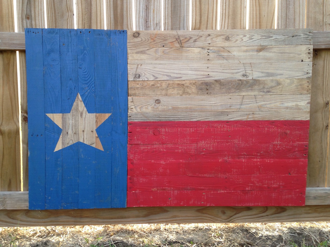 wooden, texas, flag