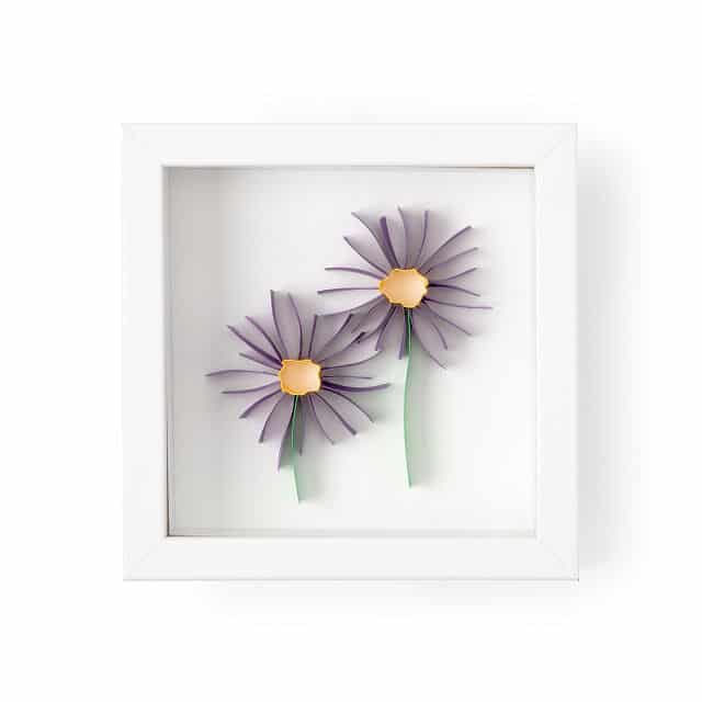 Aster - Birth Month Flower 3D Art