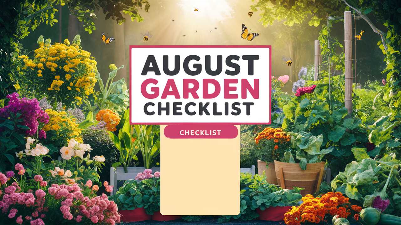 August Garden Checklist