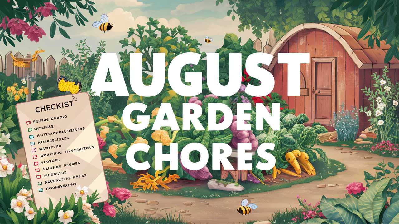 August Garden Chores