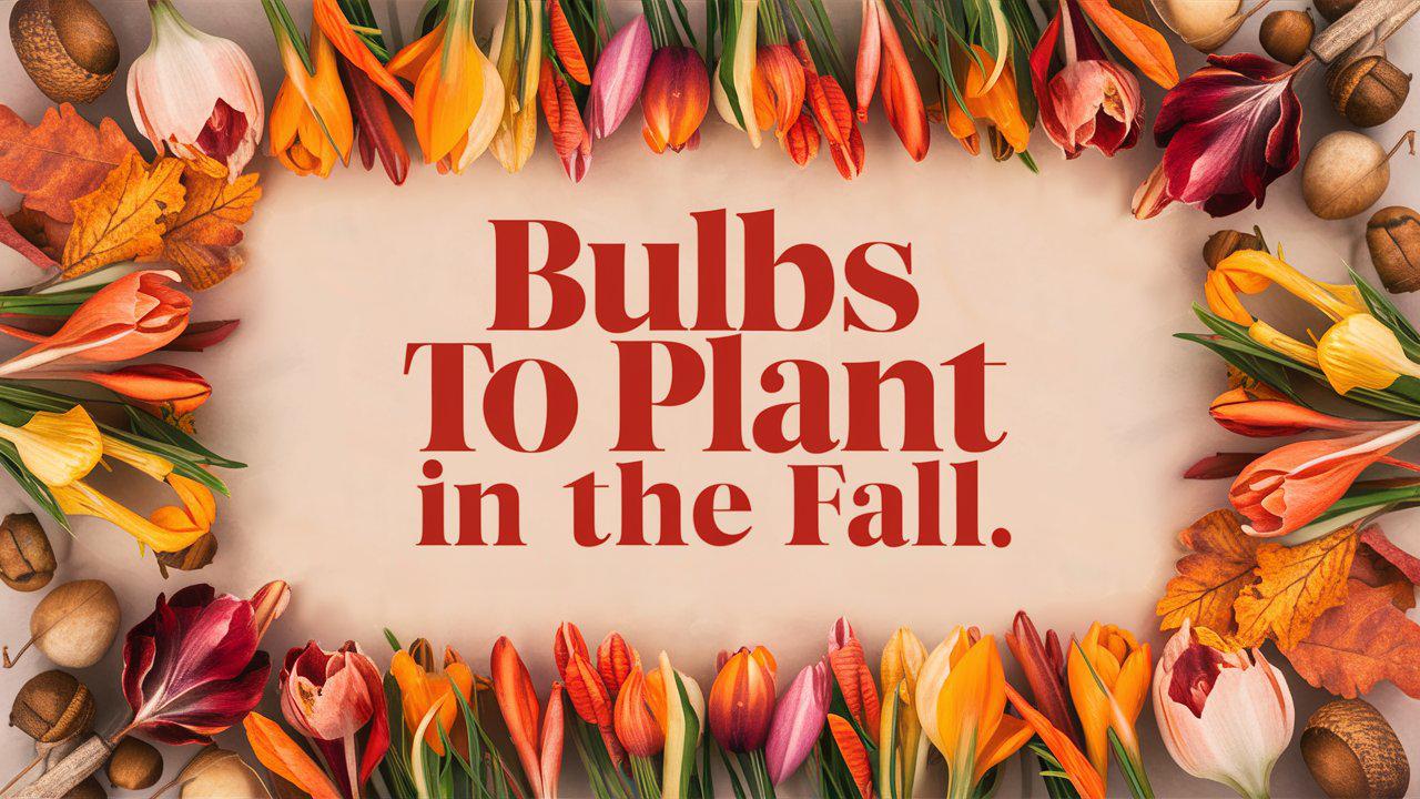 Bulbs To Plant In The Fall