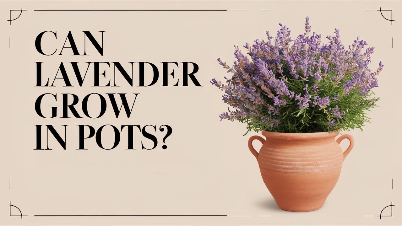 Can Lavender Grow In Pots