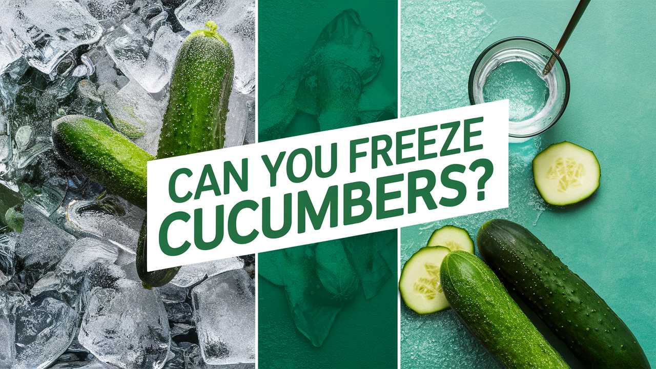 Can You Freeze Cucumbers?