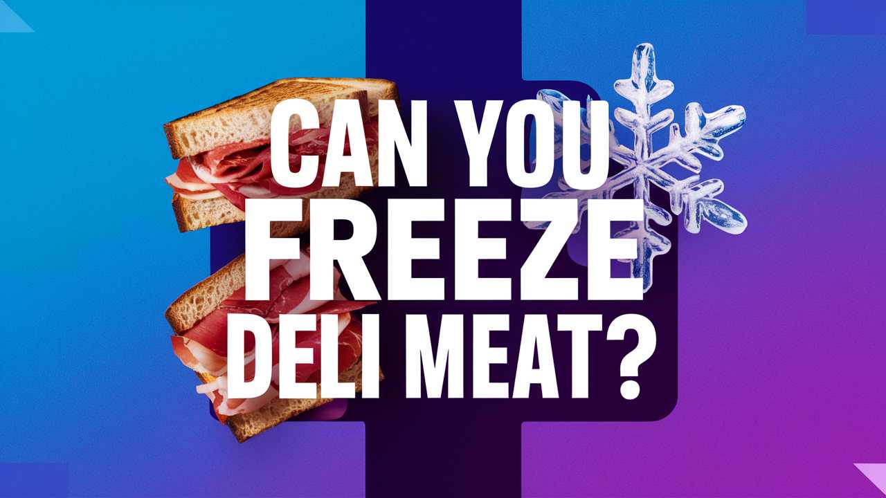 Can You Freeze Deli Meat?