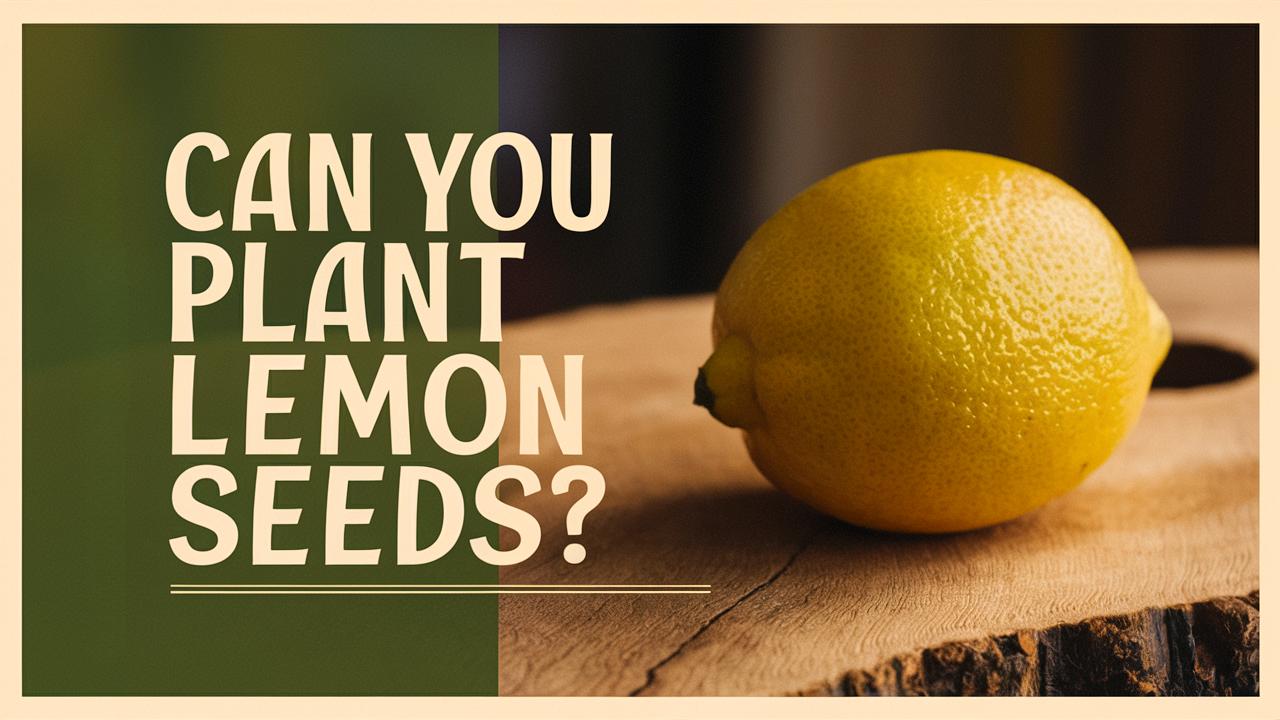Can You Plant Lemon Seeds