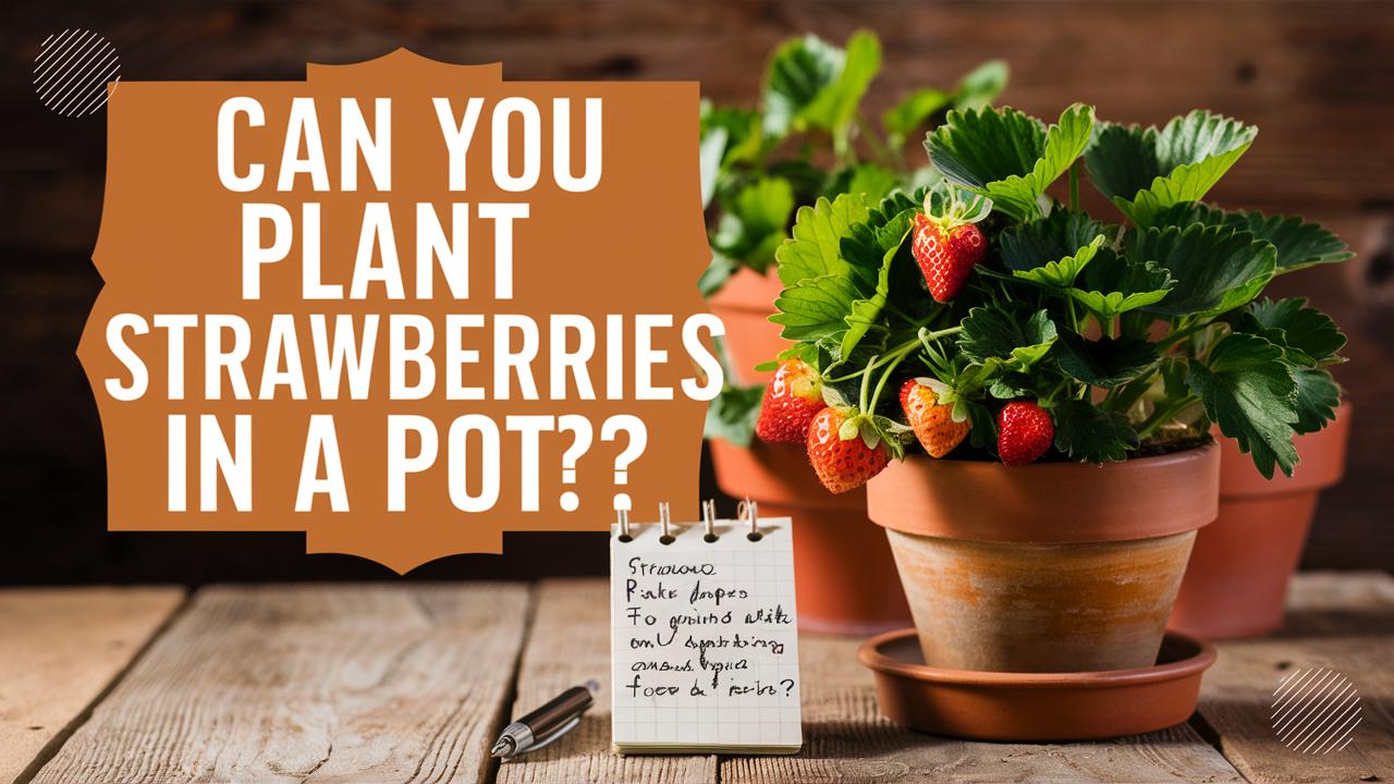 Can You Plant Strawberries In A Pot