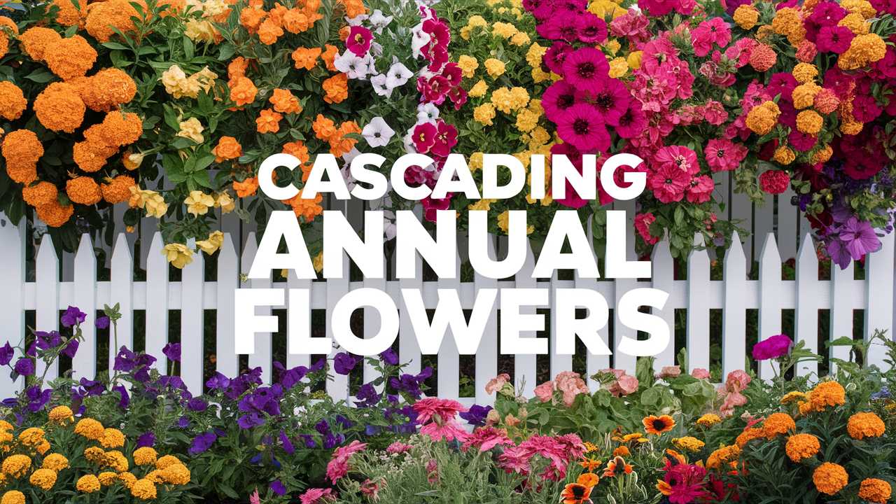Cascading Annual Flowers