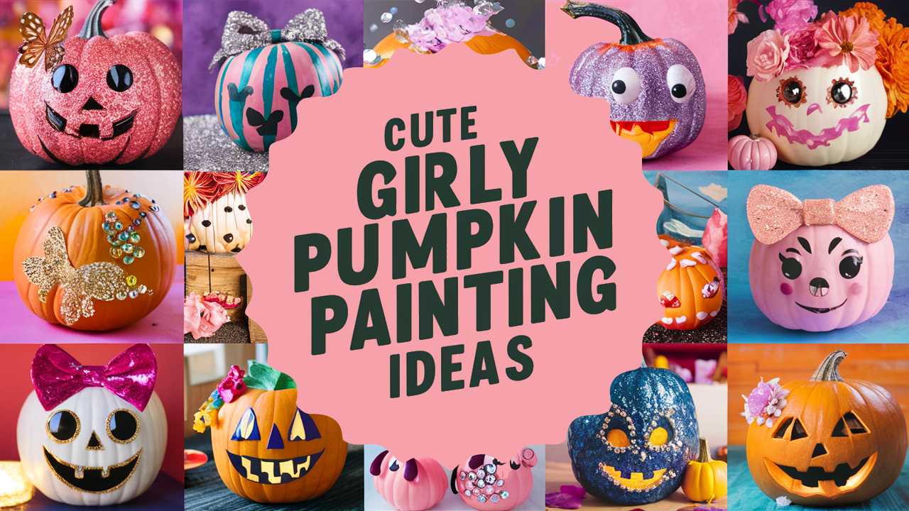Cute Girly Pumpkin Painting Ideas
