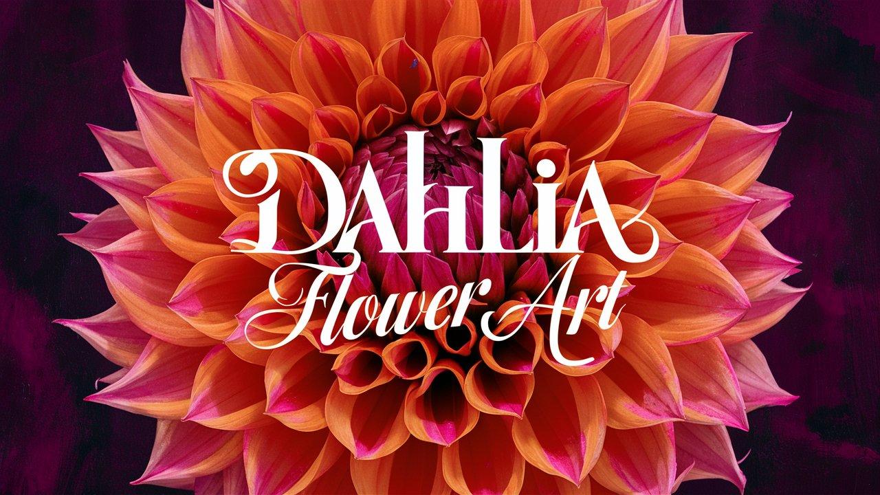 Dahlia Flower Art