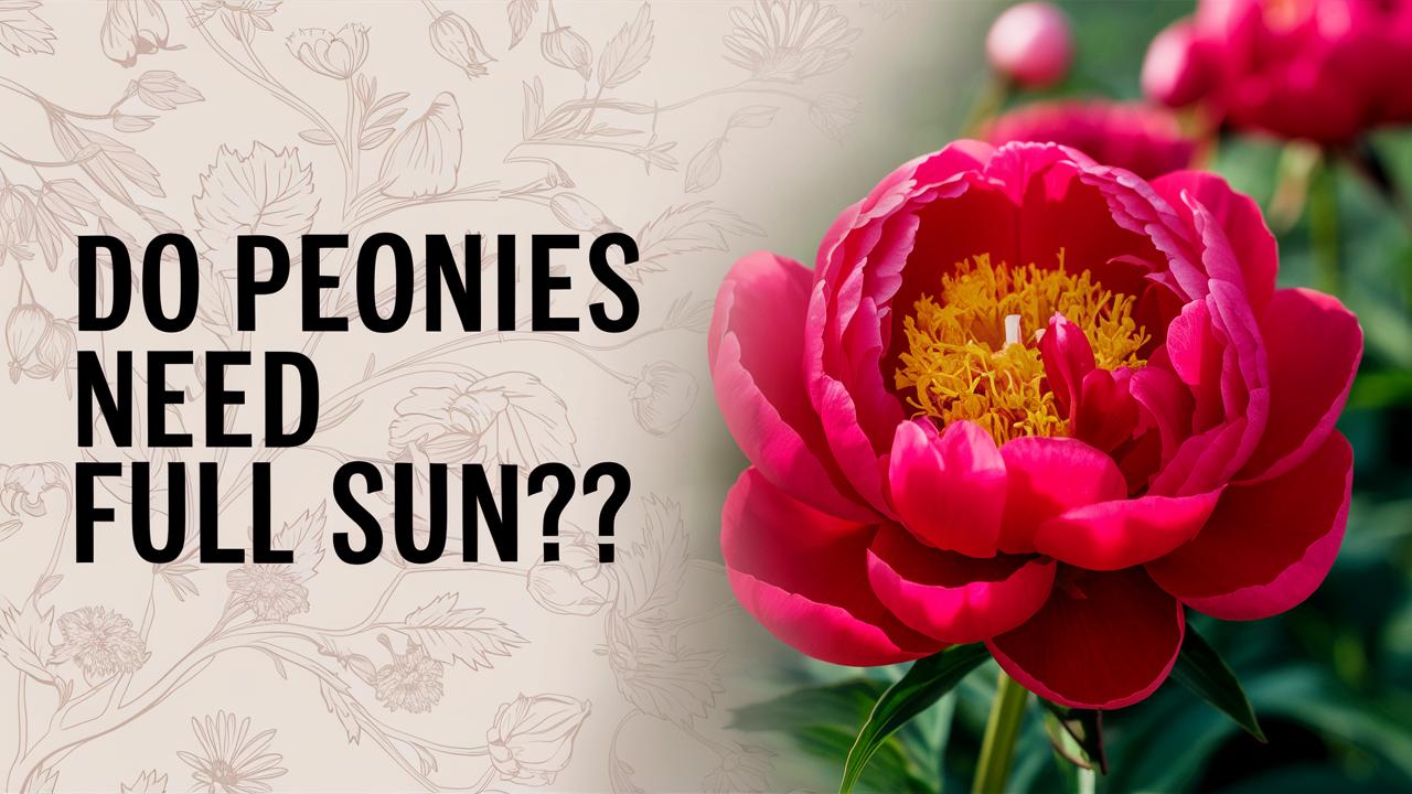 Do Peonies Need Full Sun?