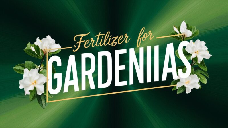 Fertilizer For Gardenias