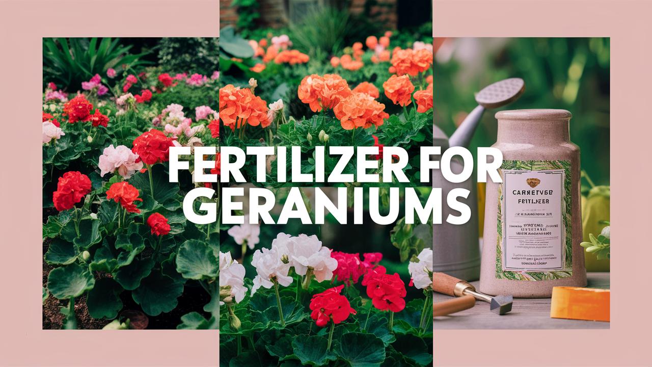 Fertilizer For Geraniums