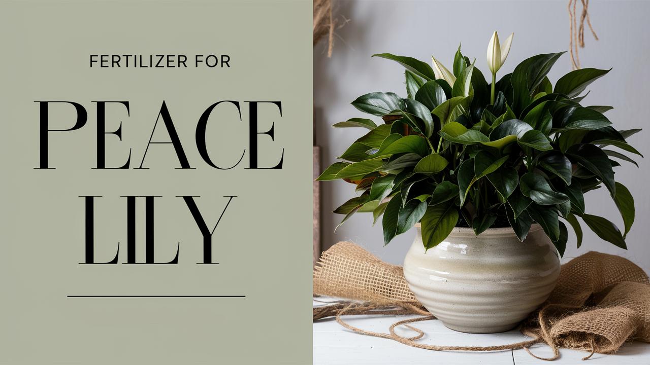 Fertilizer For Peace Lily