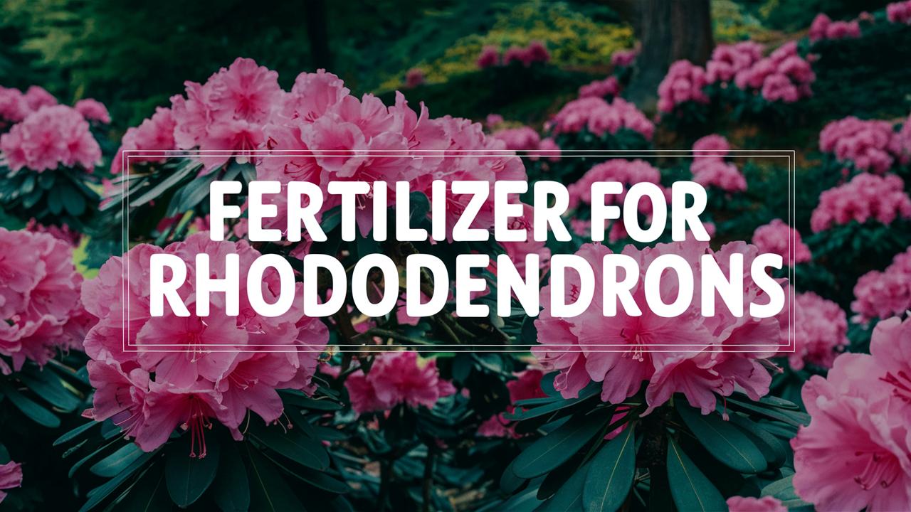 Fertilizer For Rhododendrons