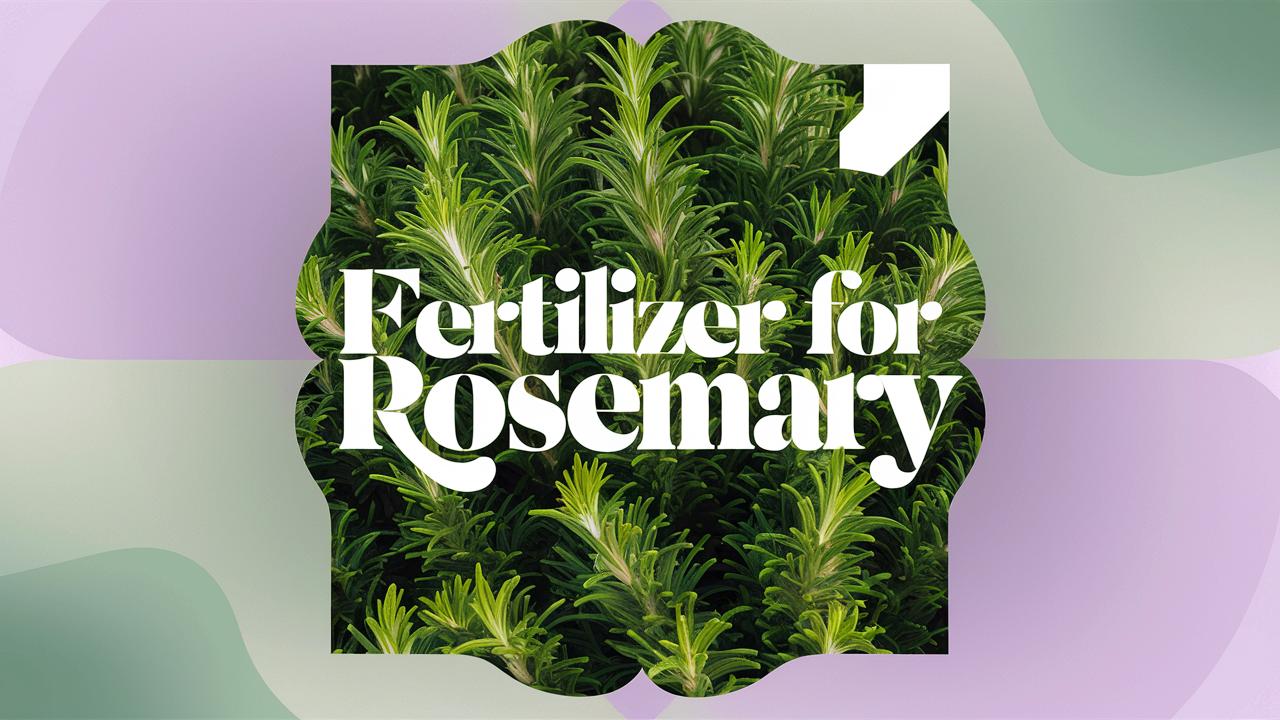 Fertilizer For Rosemary