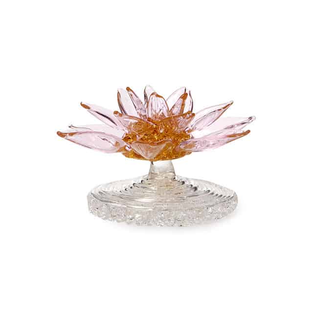 Glass Water Lily July Birth Month Flower