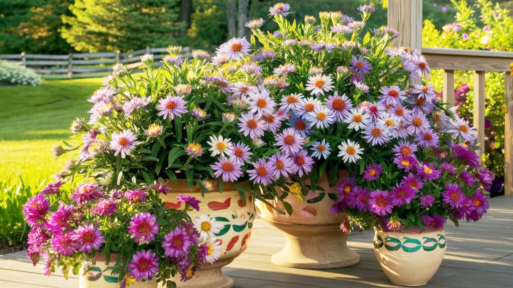 Growing Asters in Pots