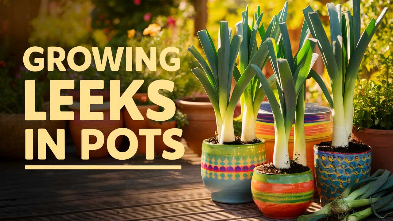 Growing Leeks In Pots