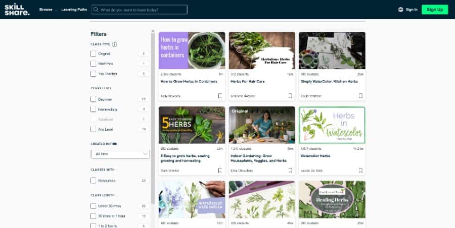 Herbs Classes - Skillshare