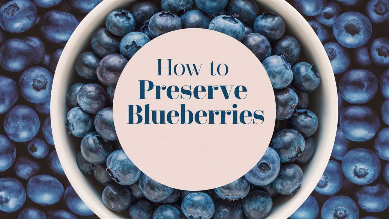 How To Preserve Blueberries