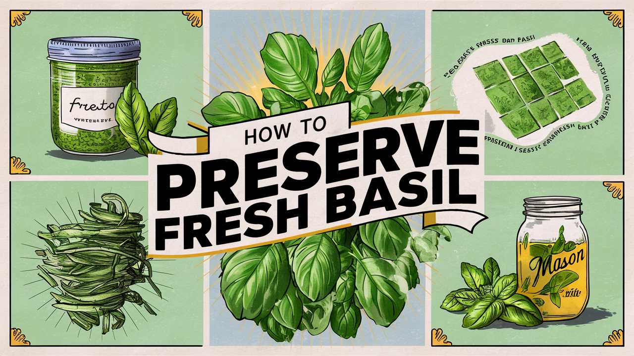 How To Preserve Fresh Basil