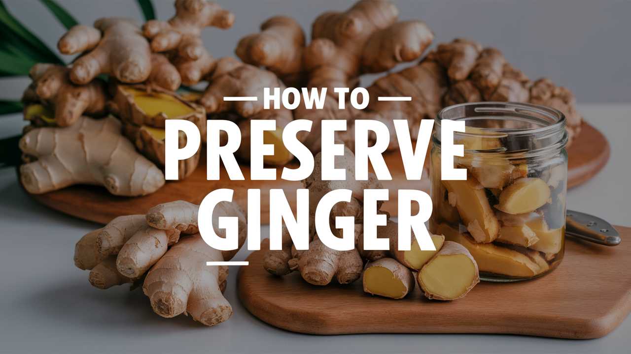 How To Preserve Ginger