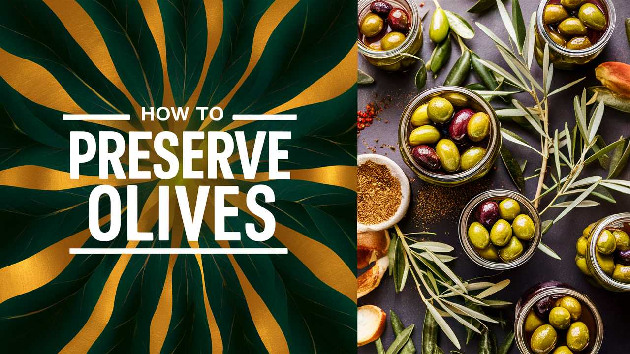 How To Preserve Olives
