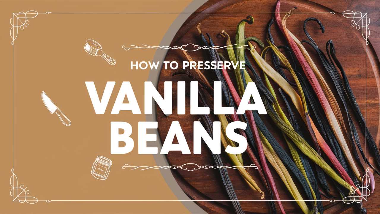 How To Preserve Vanilla Beans