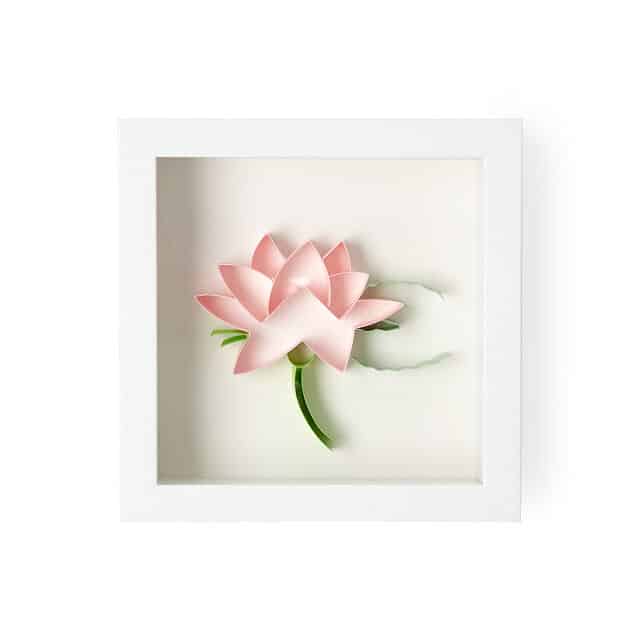 July Birth Month Flower Water Lily 3D Art