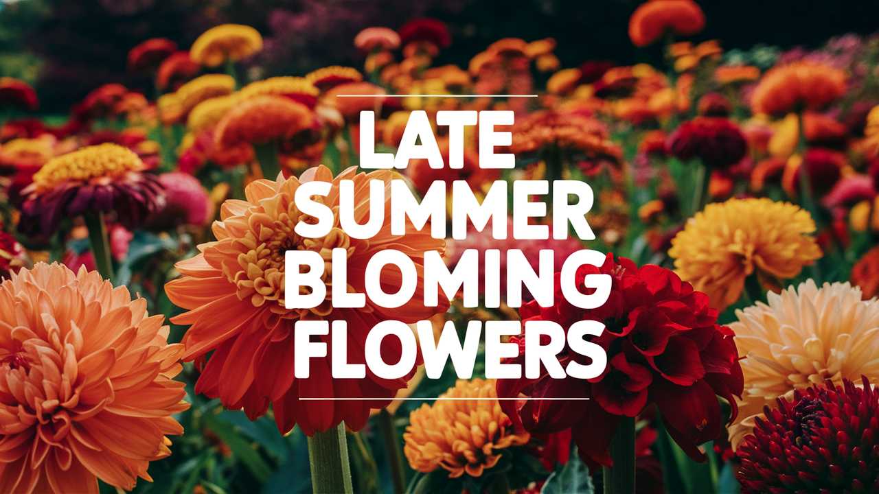 Late Summer Blooming Flowers