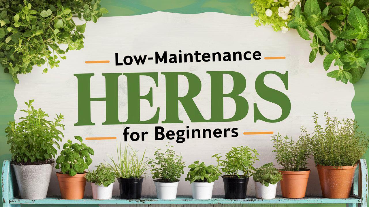 Low-Maintenance Herbs for Beginners