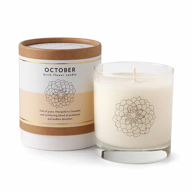 Marigold - October Birth Month Flower Candles