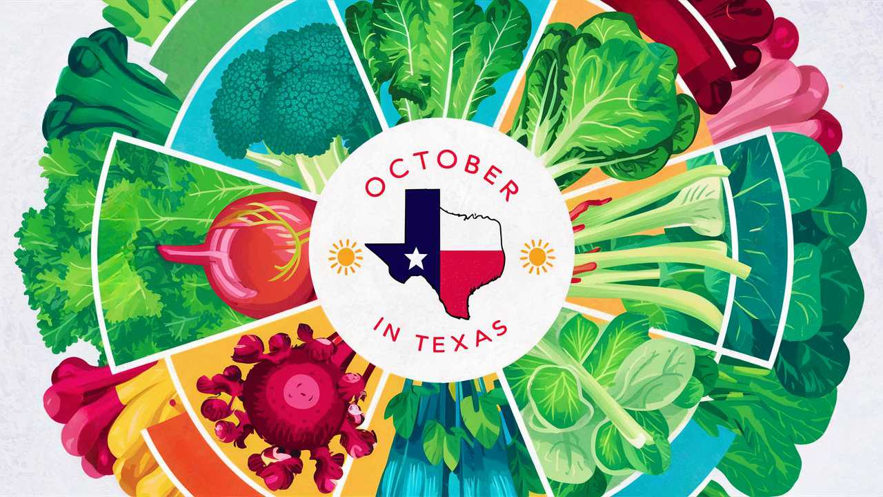 October Garden Vegetables  Texas