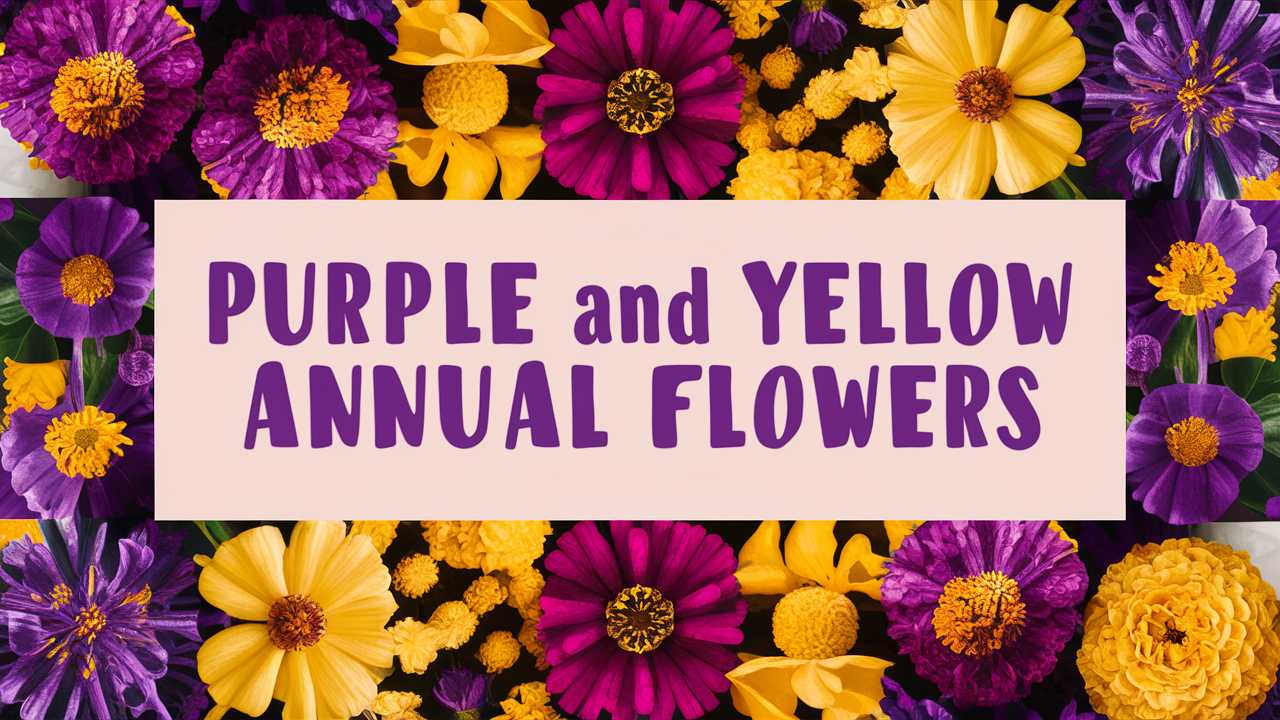 Purple And Yellow Annual Flowers