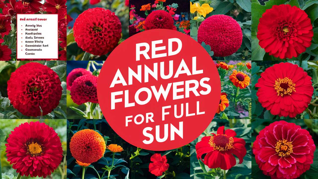 Red Annual Flowers For Full Sun