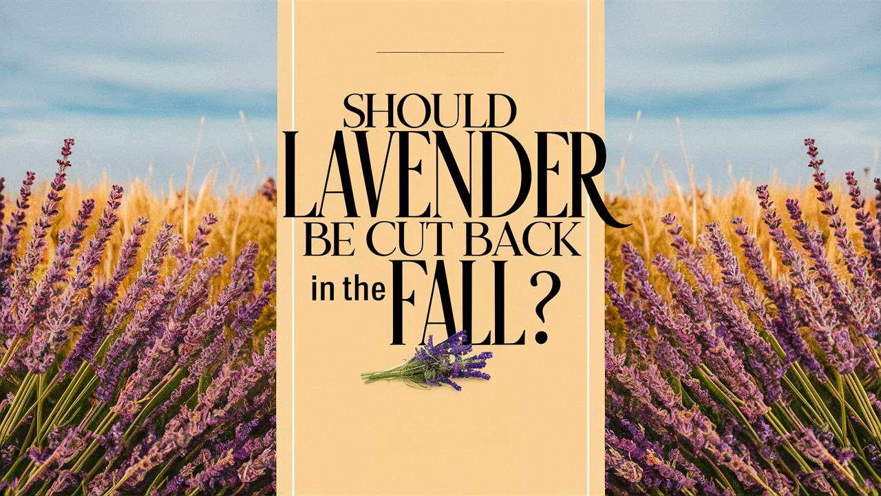 Should Lavender Be Cut Back In The Fall