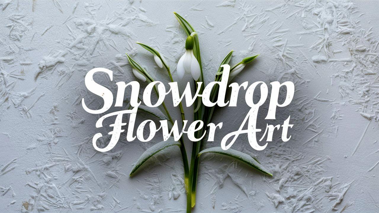 Snowdrop Flower Art