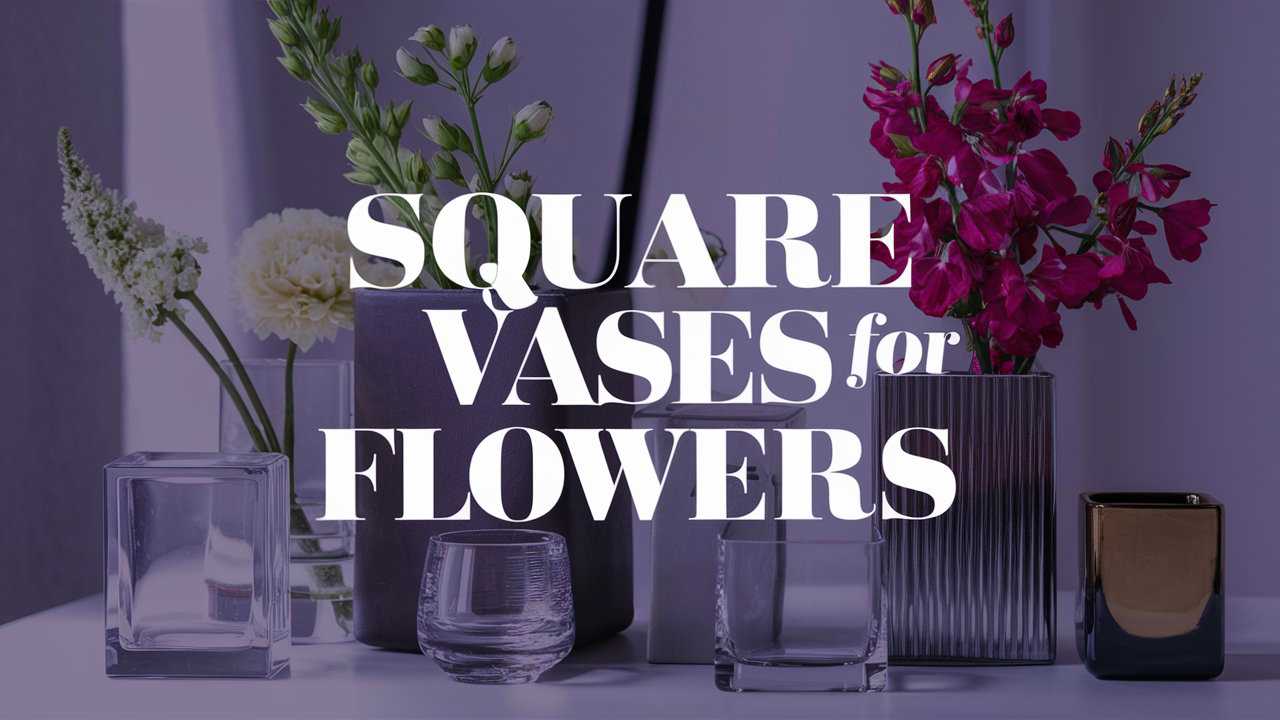 Square Flower Vases