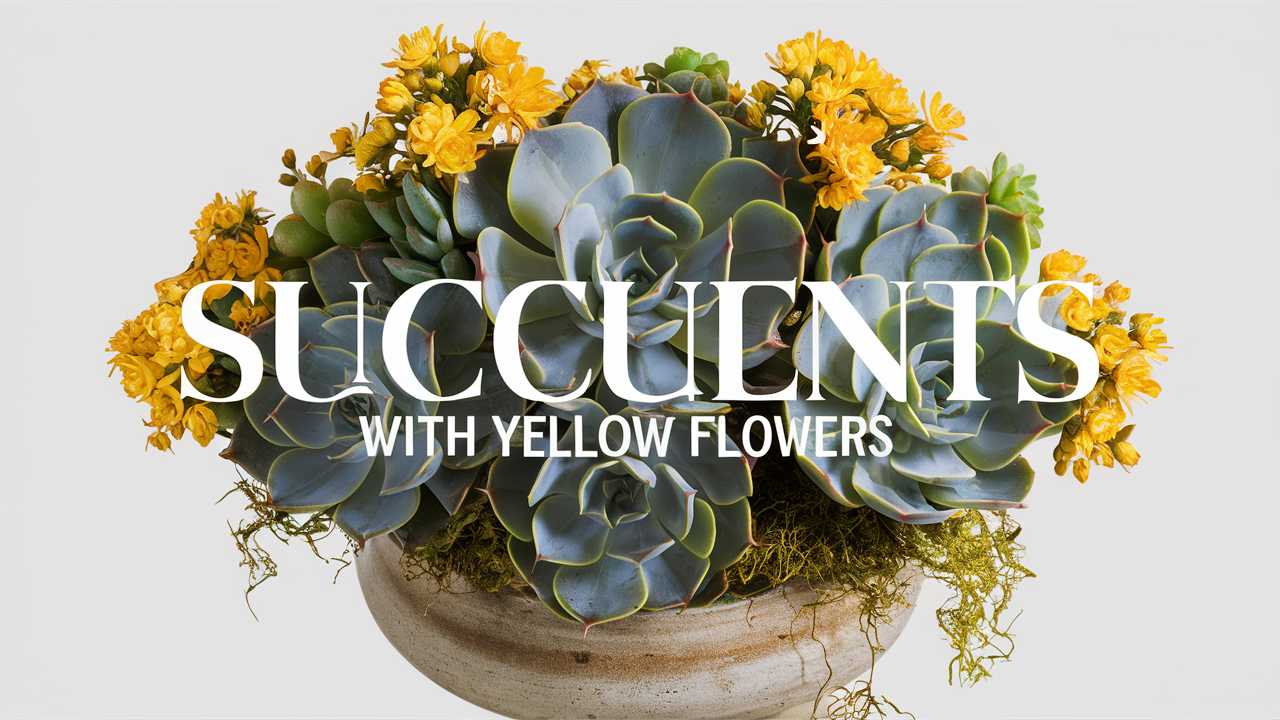 Succulents With Yellow Flowers