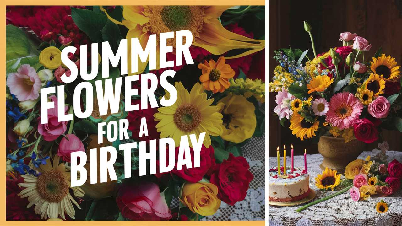 Summer Flowers For a Birthday