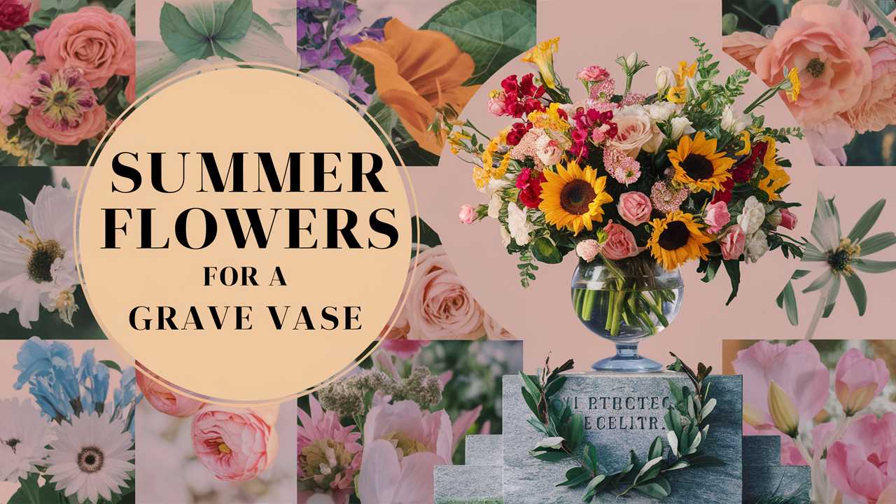 Summer Flowers For A Grave Vase