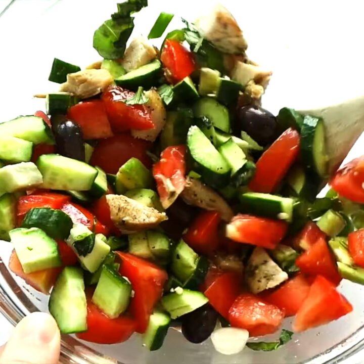 Tomato Avocado Chicken Salad For Summer Low Carb & Paleo Salad