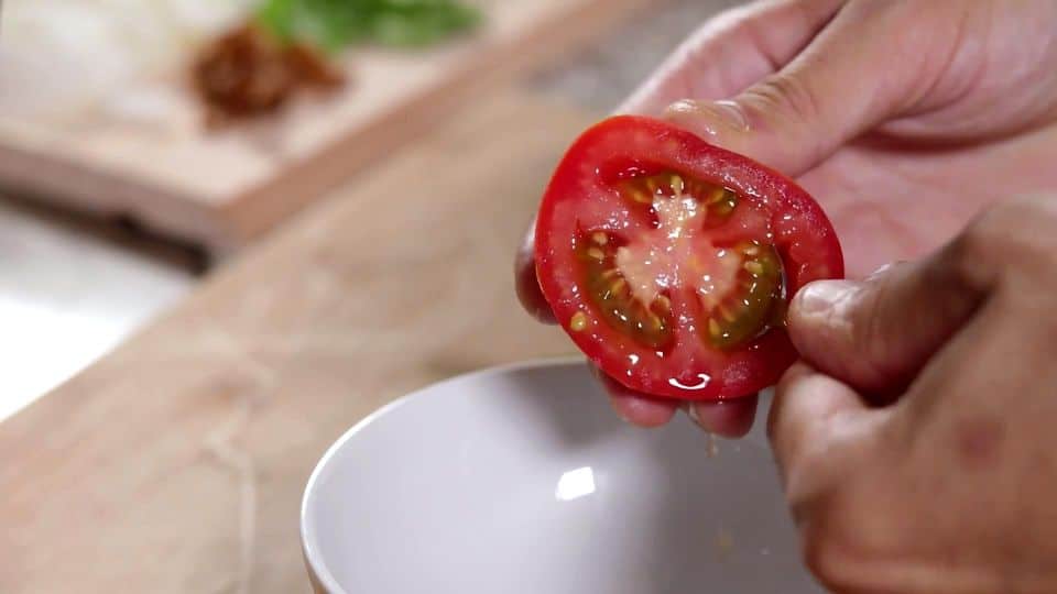 Tomato Tartar Recipe - 4 Remove Tomato Seeds