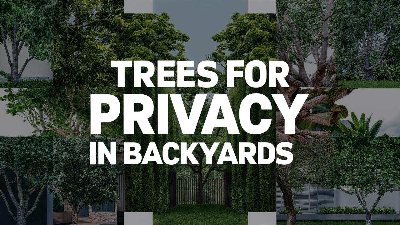 Trees for Privacy In Backyards