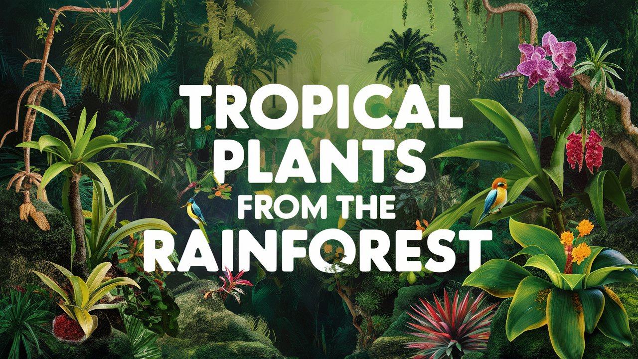 Tropical Plants from the Rainforest