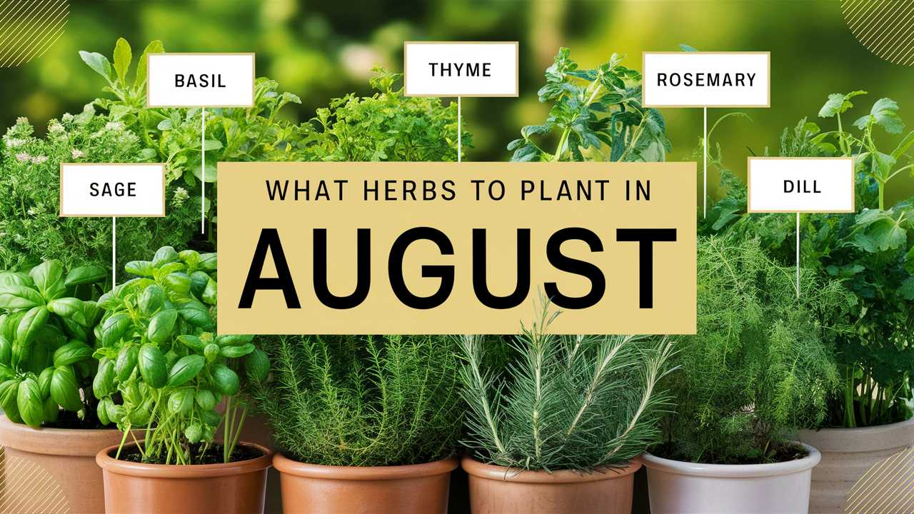 What Herbs To Plant In August