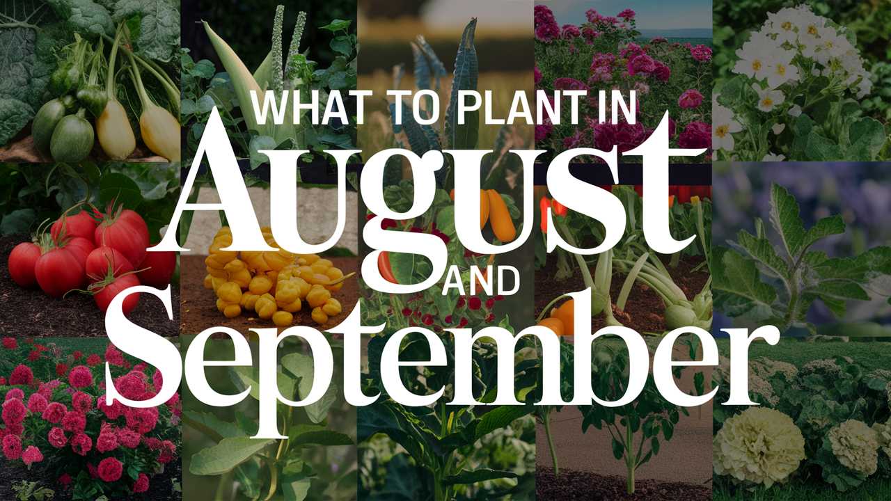 What To Plant In August And September for Fall