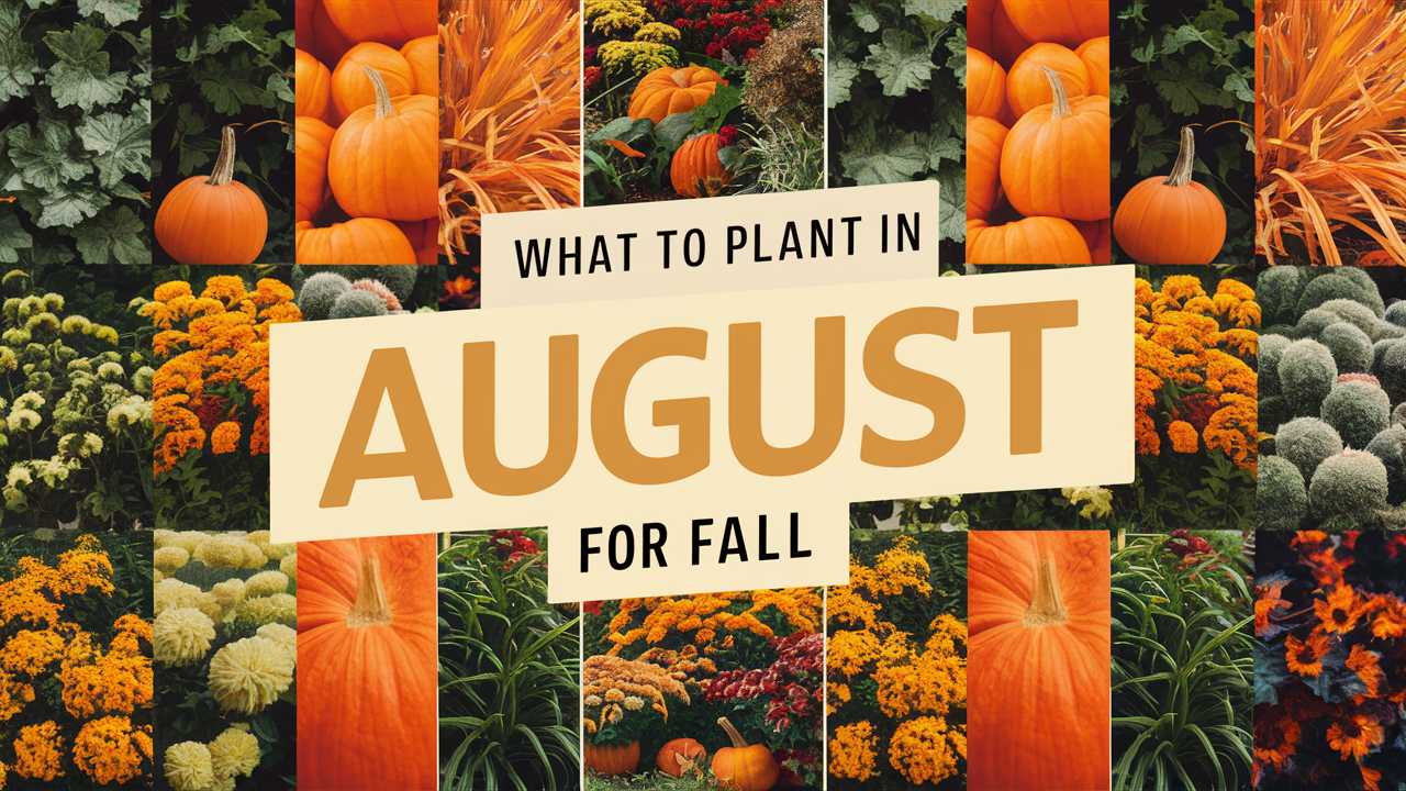 What To Plant In August For Fall