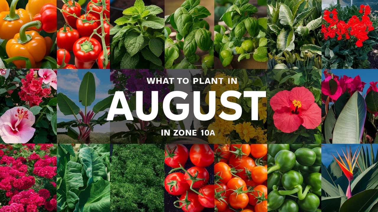 What To Plant In August In Zone 10a