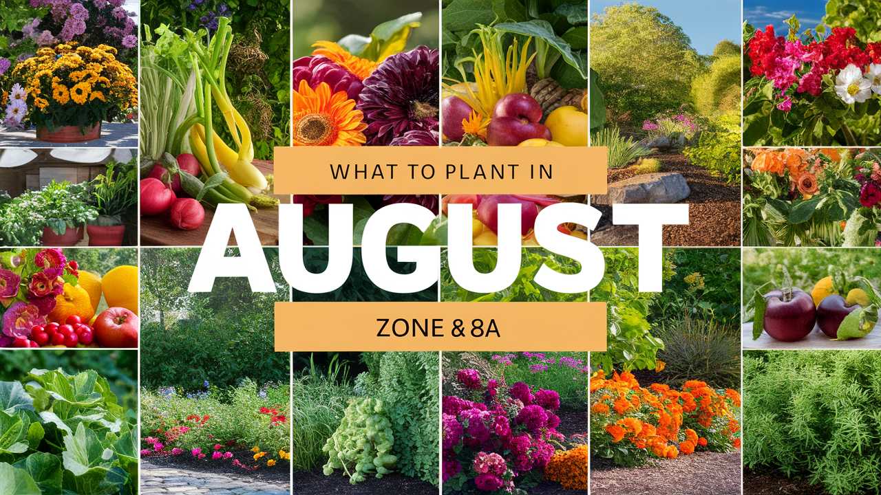 What To Plant In August Zone 8a